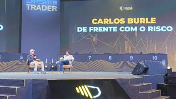 Carlos Burle, surfista de ondas gigantes, no Expert Trader XP. Foto: Reprodução.