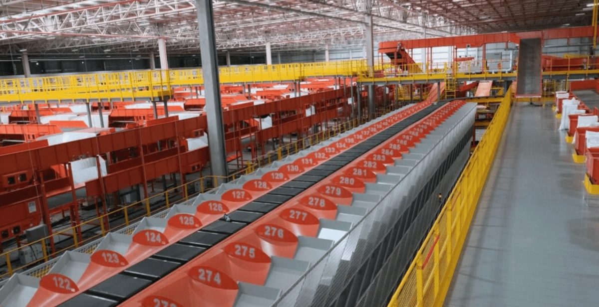 Galpão Logístico da Shopee. Foto: Reprodução.