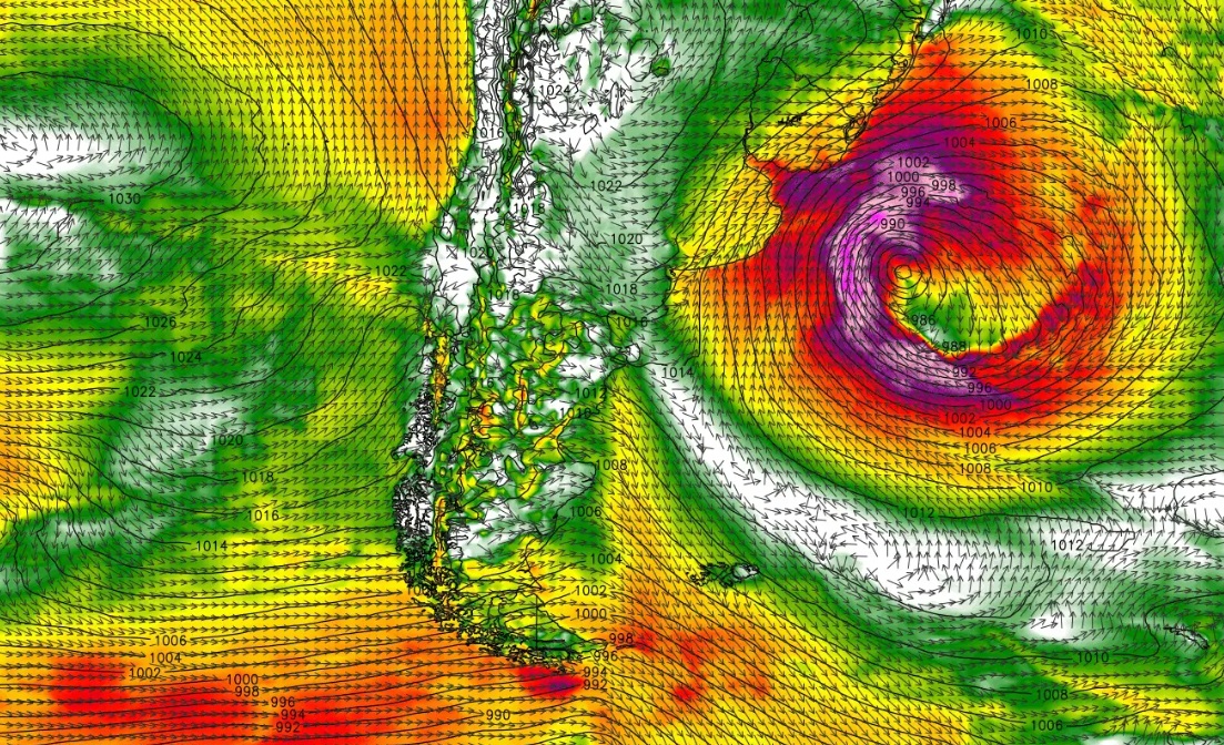 Ciclone extratropical intenso trará onda de frio para sul do Brasil; veja previsão