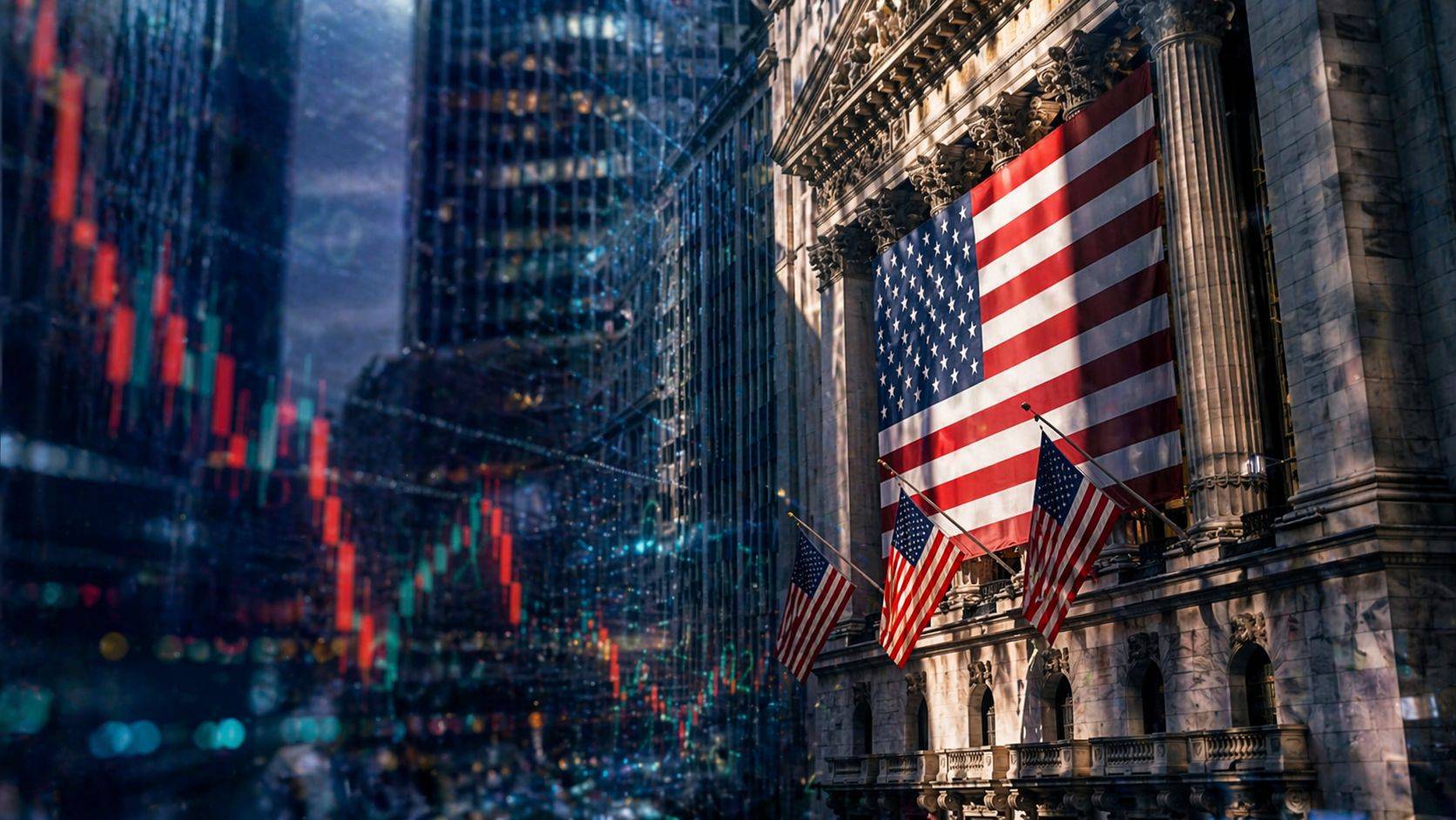 Wall Street e day trade. Imagem gerada com uso de Inteligência Artificial (Rodrigo Petry)
