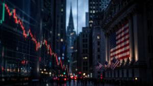 Wall Street e day trade. Imagem gerada com uso de Inteligência Artificial (Rodrigo Petry)