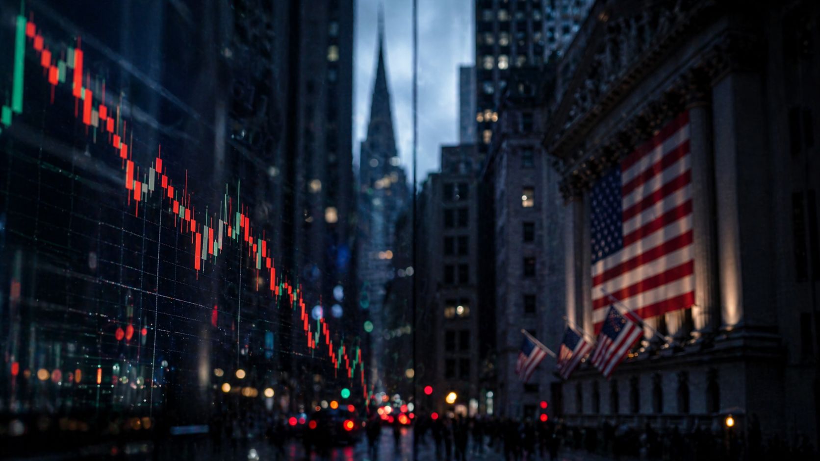 Wall Street e day trade. Imagem gerada com uso de Inteligência Artificial (Rodrigo Petry)