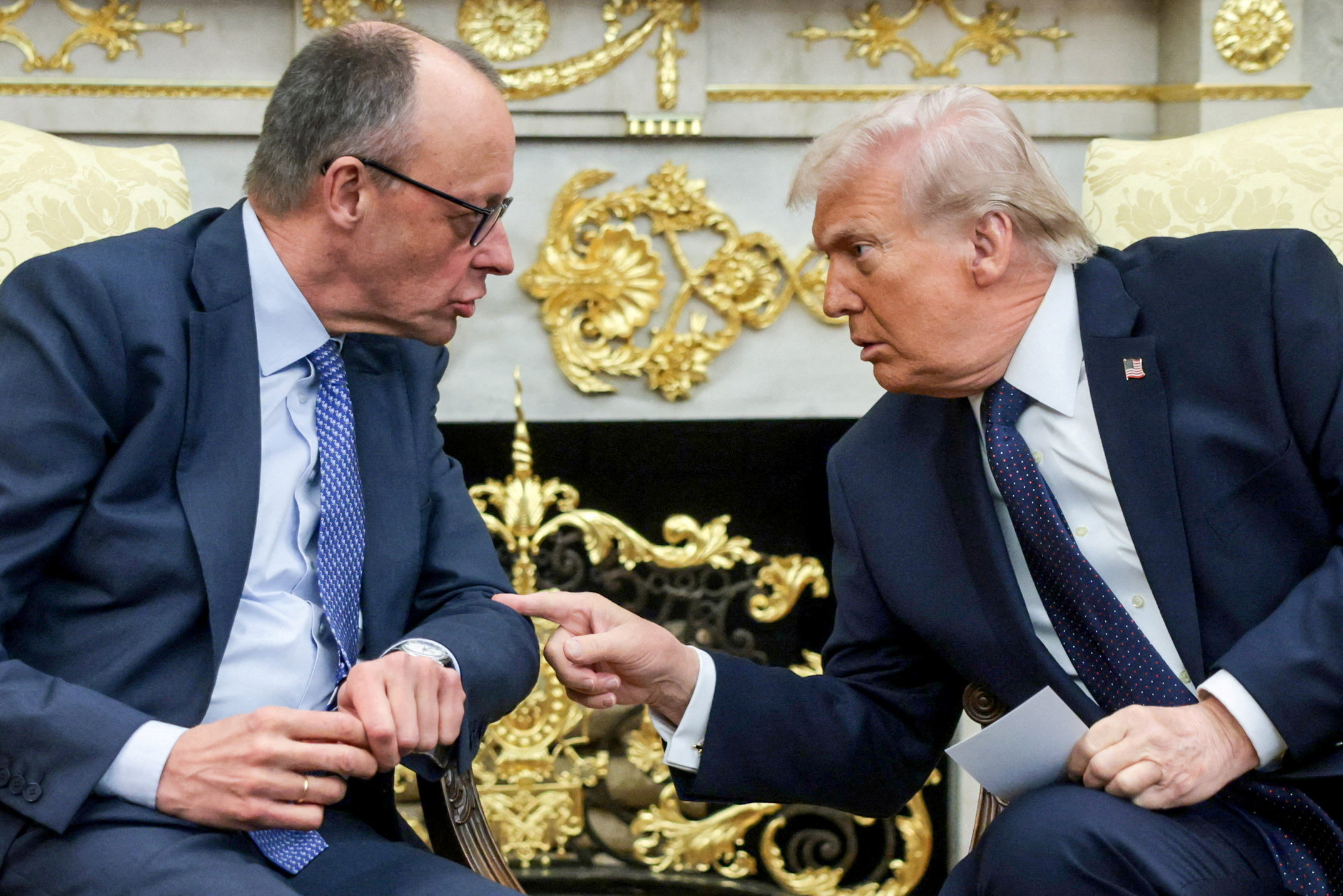 Donald Trump e Friedrich Merz