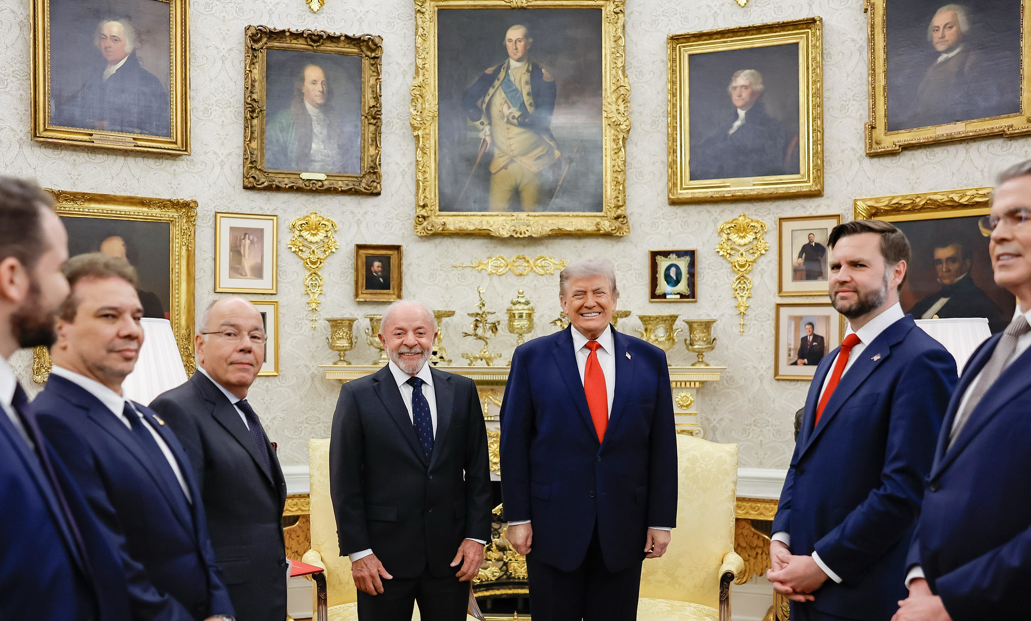 Após encontro Lula-Trump, Planalto vê mudança de clima entre Brasil e EUA
