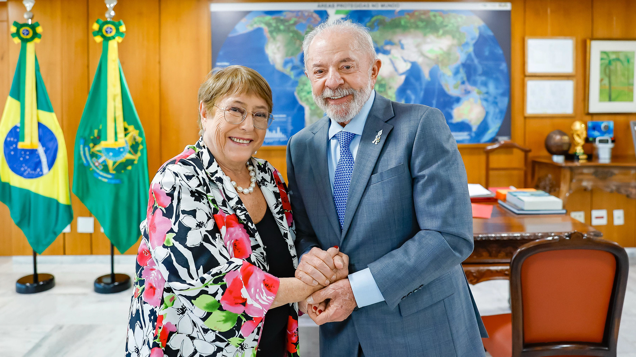 Lula recebe Michelle Bachelet para discutir sucessão na ONU