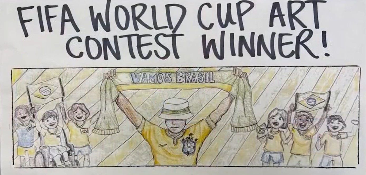Arte de estudante brasileiro vence concurso da Fifa e vai decorar ônibus da seleção n