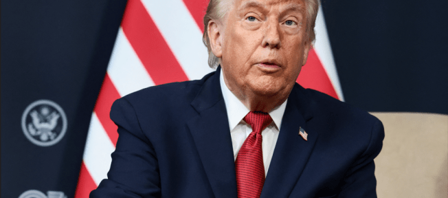 Presidente dos EUA, Donald Trump, na cúpula do G7 em Evian-les-Bains, na França