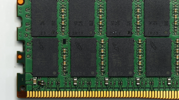 Um módulo de memória DRAM DDR5 da Micron Technology Inc.