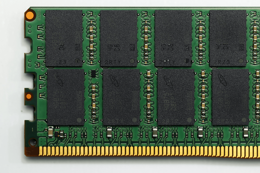 Um módulo de memória DRAM DDR5 da Micron Technology Inc.