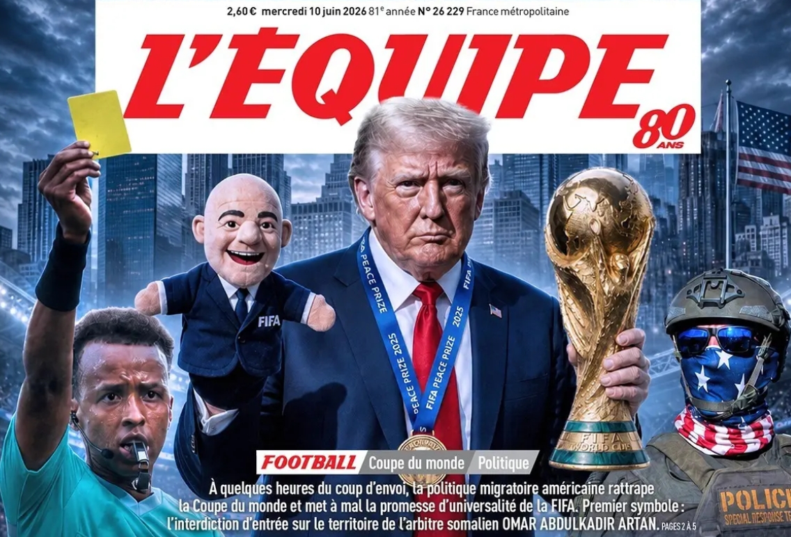 Infantino marionete de Trump? Jornal francês ironiza polític