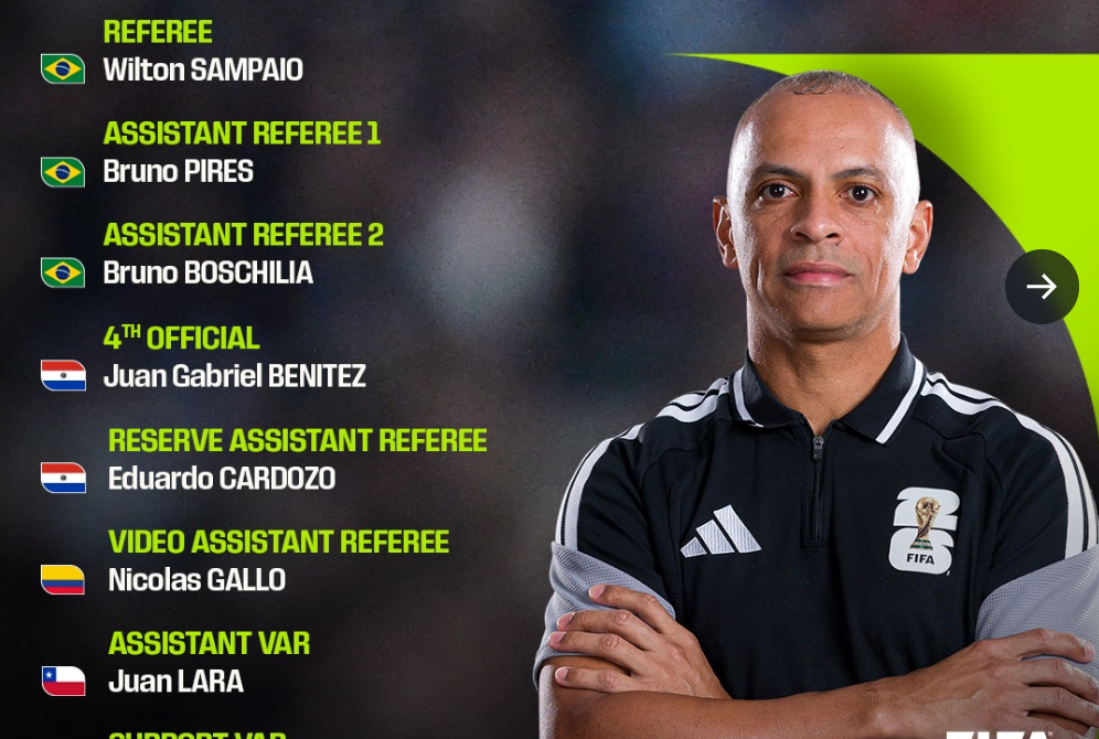 Árbitro brasileiro é escolhido pela Fifa para apit
