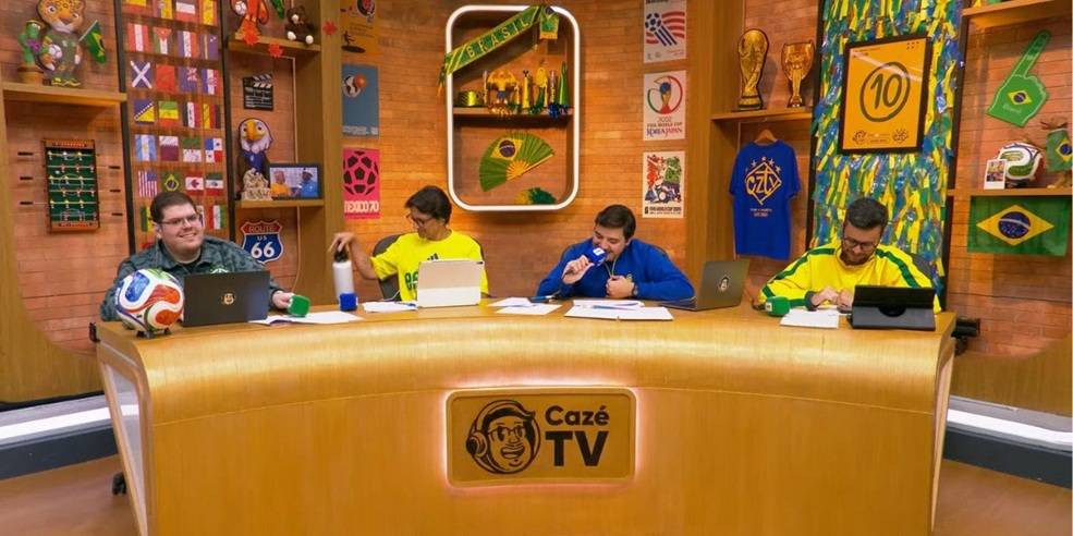 CazéTV bate novo recorde de audiência simultânea no YouTube com Brasil x Japão
