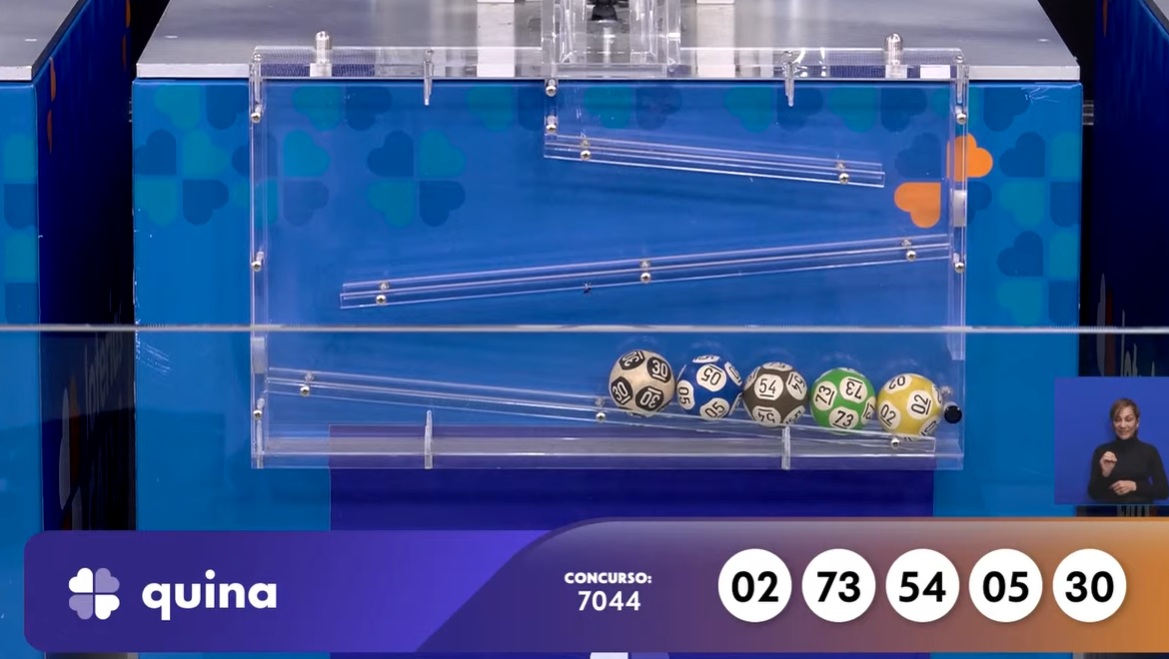 Quina hoje, concurso 7044: Confira o resultado sorteado nest