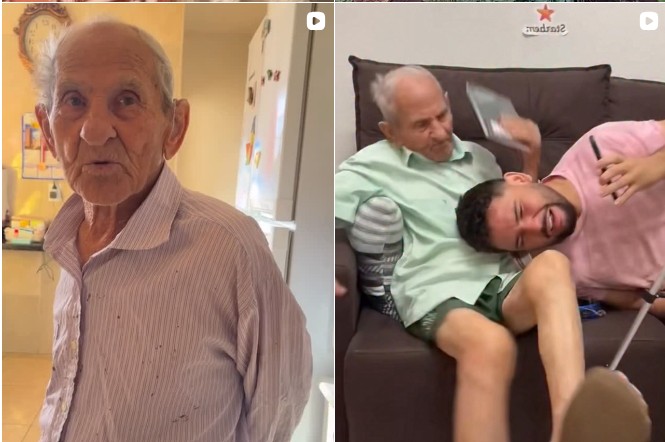 'Vovô tiktoker' morre aos 88 anos; idoso viralizou ao mostrar rotina com neto