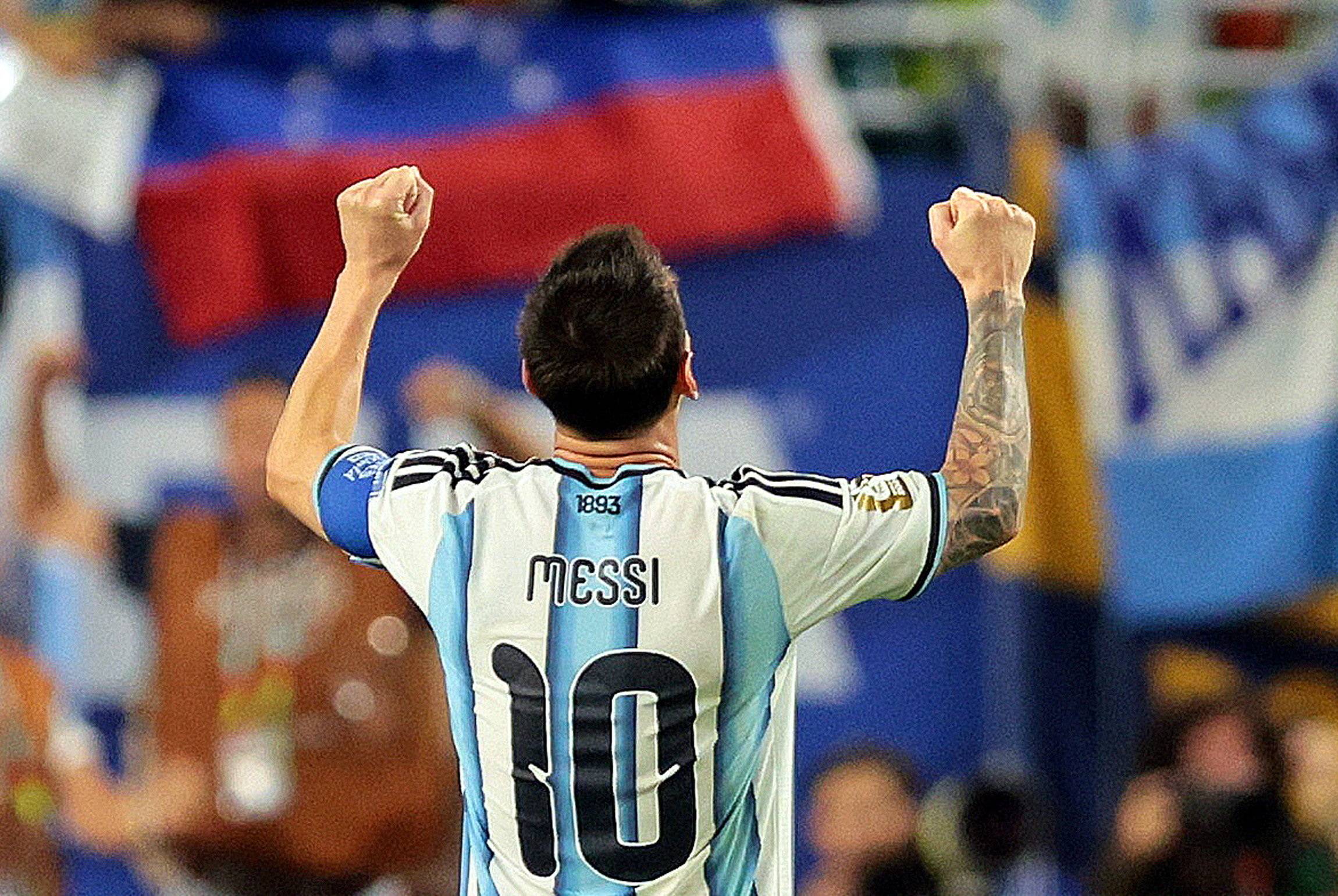 Messi comemora classificação para as oitavas (Foto: IMAGN IMAGES via Reuters/Sam Navarro     TPX IMAGES OF THE DAY)
