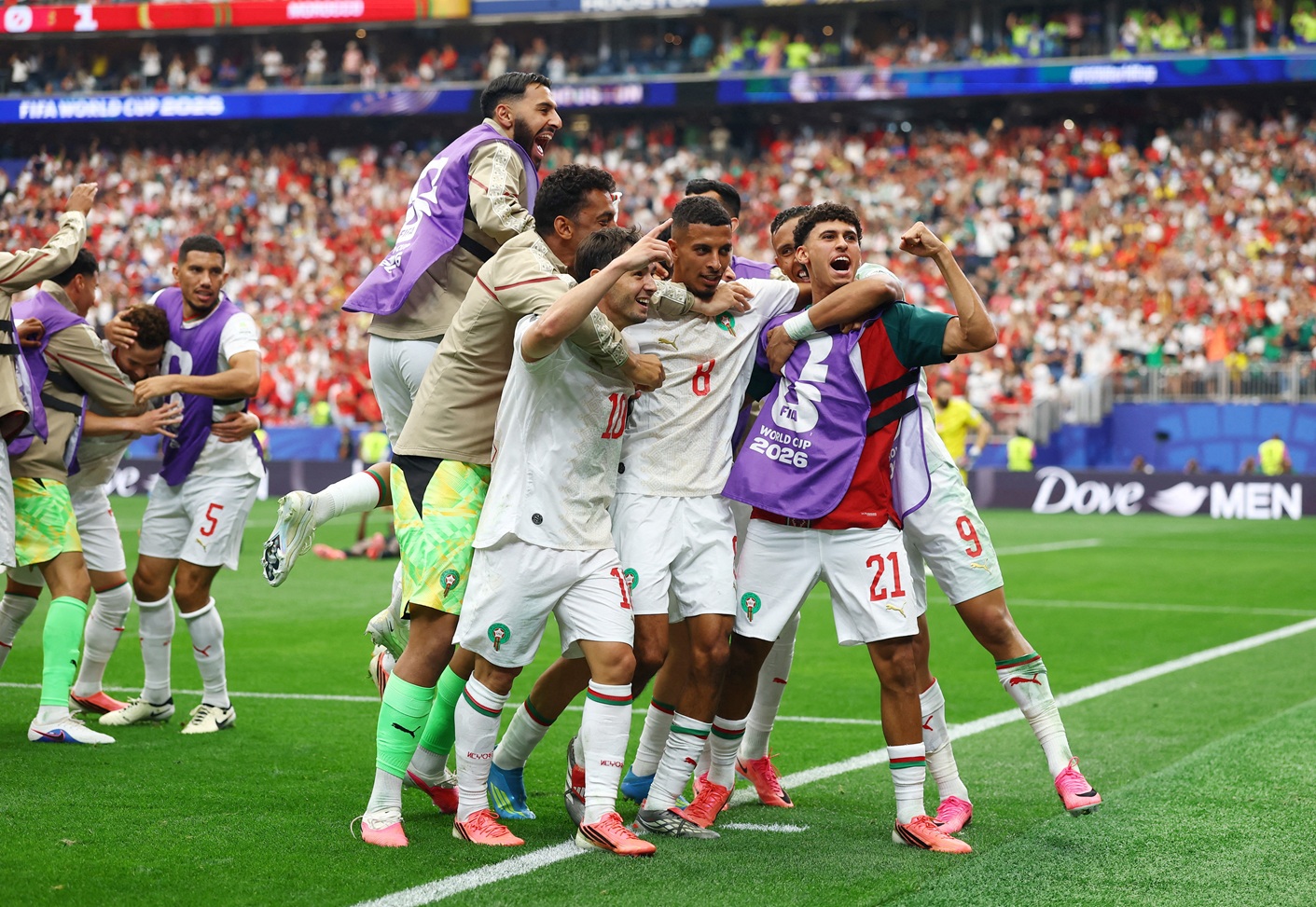 ASSISTA AOS GOLS: Marrocos vence Canadá por 3 a 0 e avança para as quartas