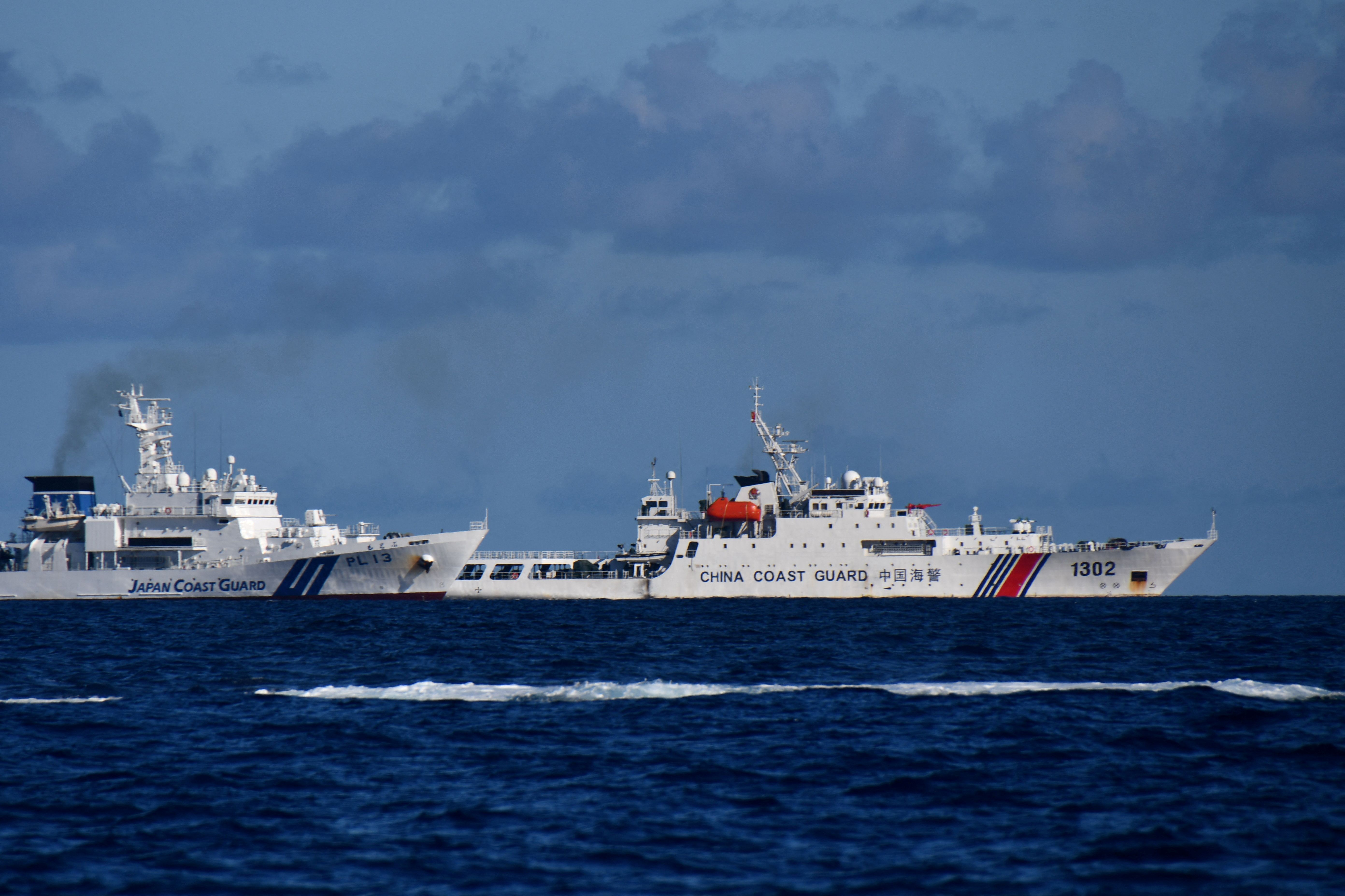 海 China e Japão divergem sobre incidente com barcos em torno das
