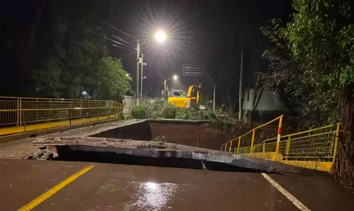 Imagem original da matéria: Temporais atingem o Sul e calor se aproxima dos 40°C no Centro-Oeste