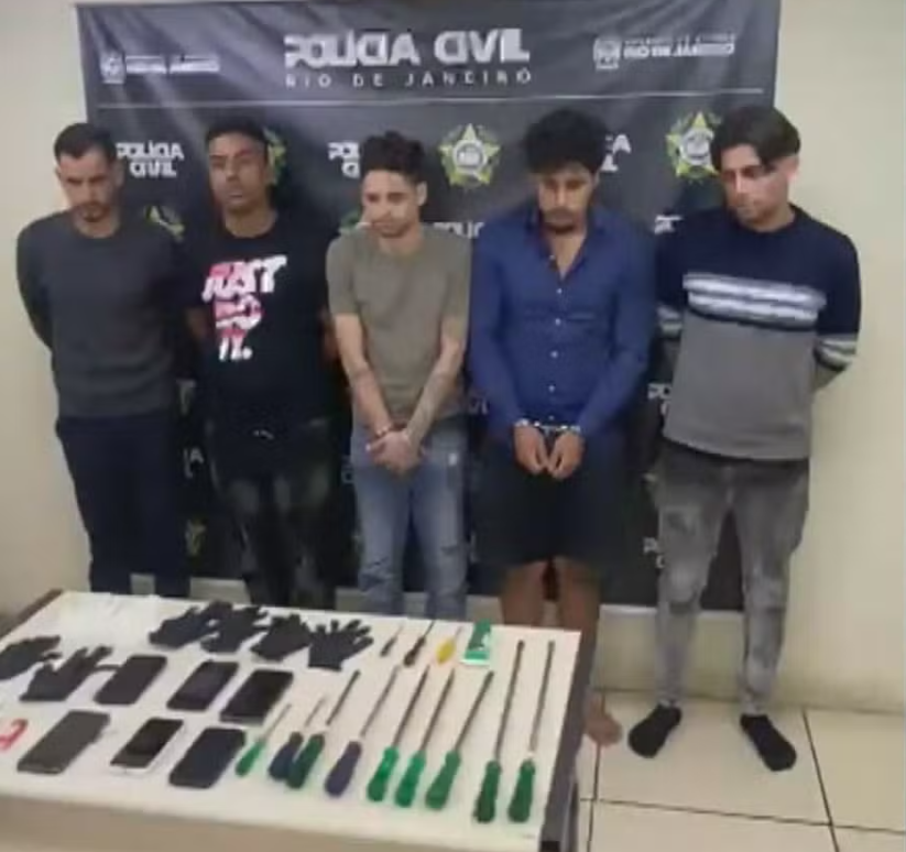 5 são presos no RJ por formarem quadrilha especializada em furto de imóveis de luxo