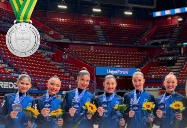 Brasil fecha etapa de Milão da Ginástica Rítmica com ouro e prata antes do Mundial