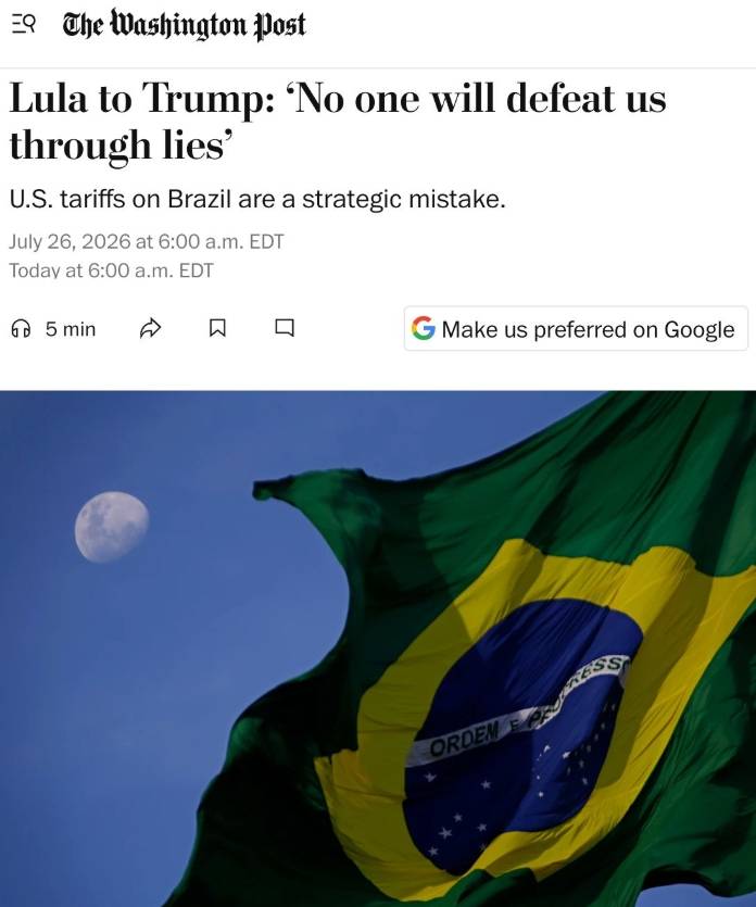 “Ninguém vai nos derrotar com base em mentiras”, diz Lula em artigo no Post