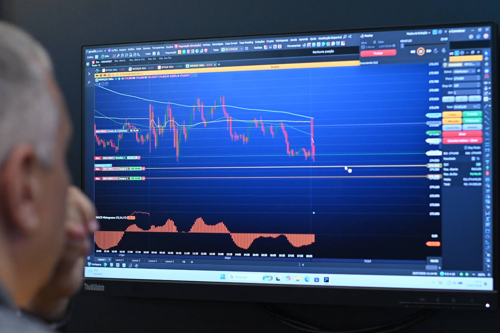 Ibovespa Futuro cai na contramão de Nova York; dados econômicos estão no radar