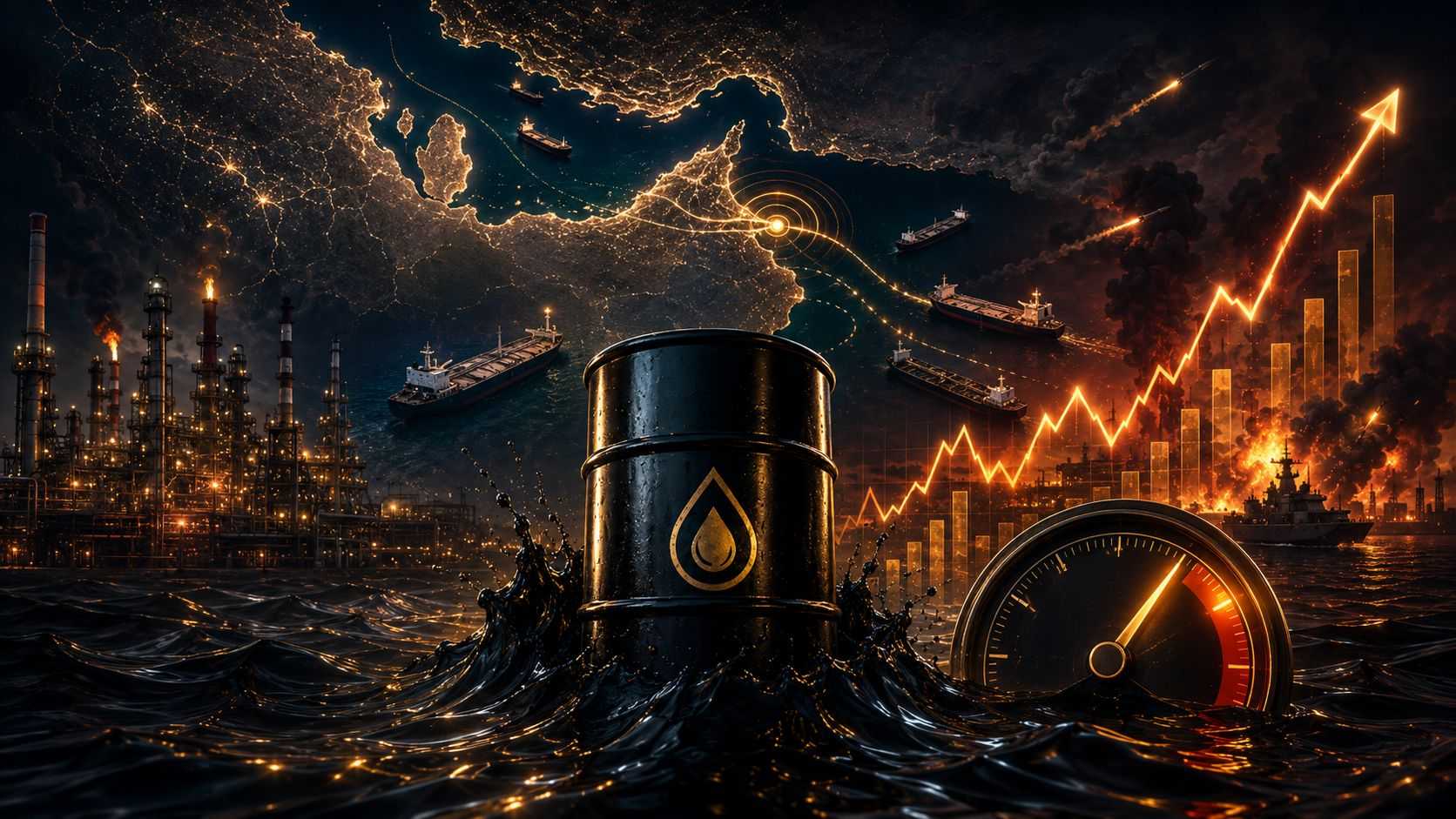 Alta do petróleo reacende temor de choque de oferta com nova escalada entre EUA e Irã e risco no Estreito de Ormuz.