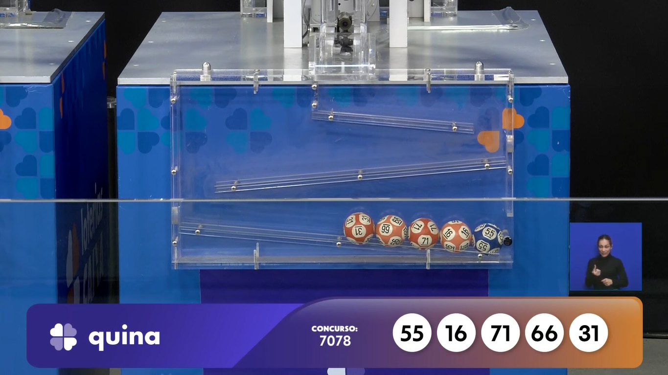 Quina hoje, concurso 7078: confira o resultado sorteado nesta quarta (29)