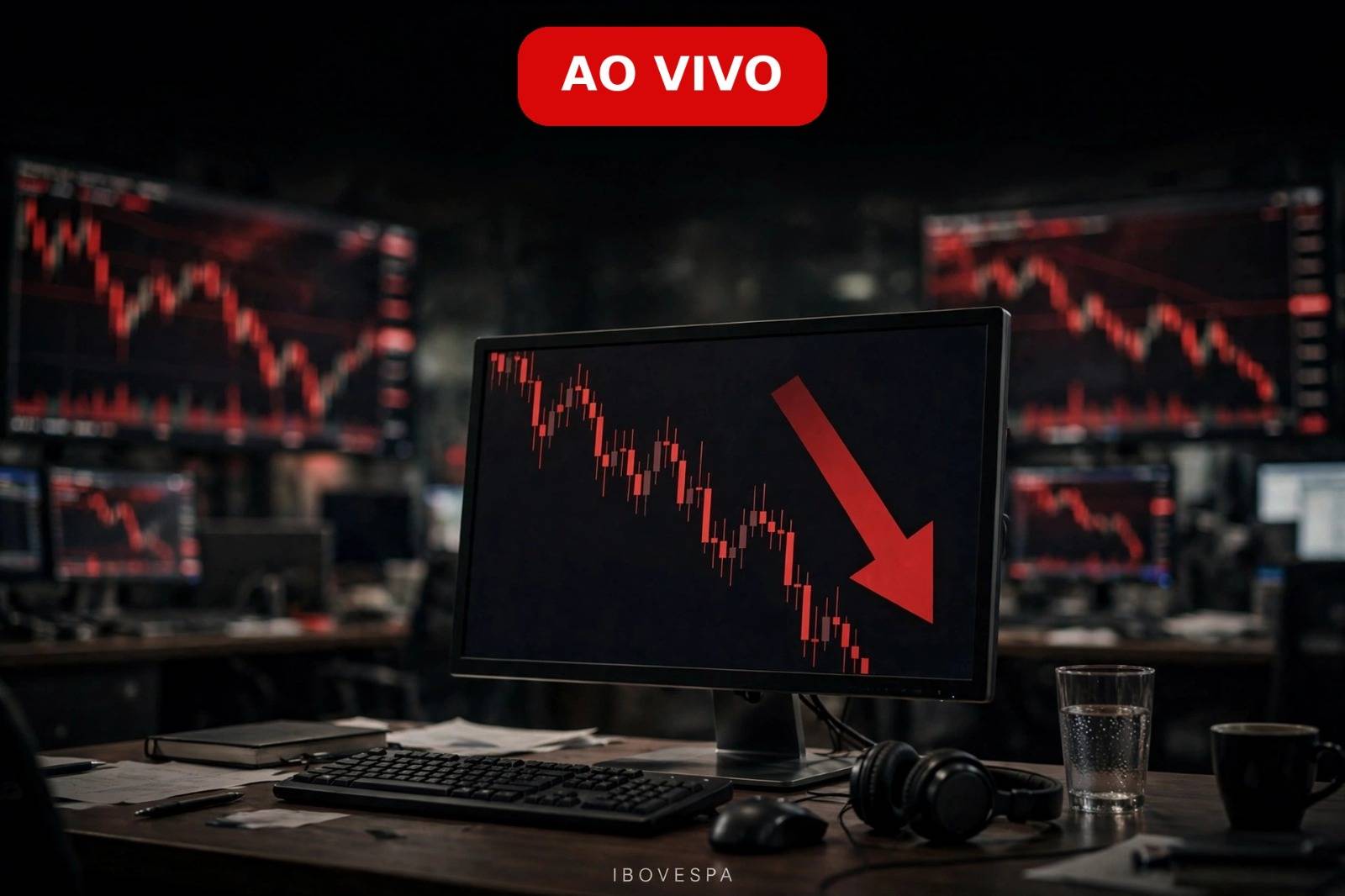 Ibovespa Hoje Ao Vivo: Bolsa cai e tenta sustentar os 205 mil pontos