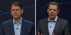 Tarcísio acusa governo Lula de travar recursos; “Você recebeu R$ 108 bi”, diz Haddad