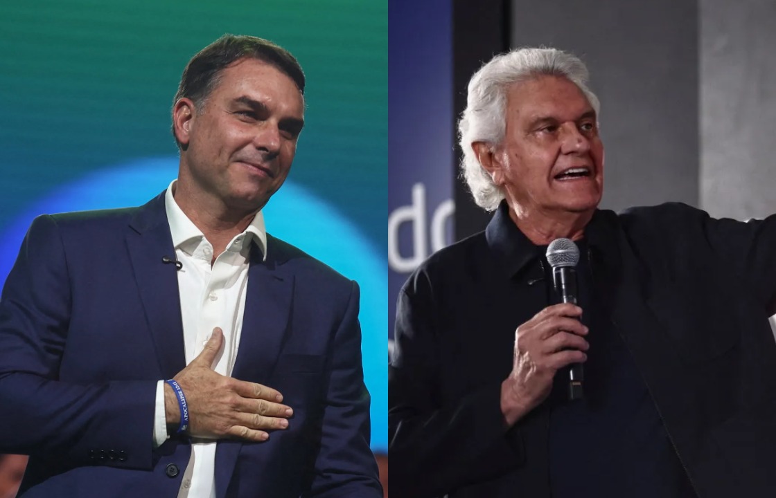 Flávio lidera interações nas redes sobre segurança, e Caiado, número de posts