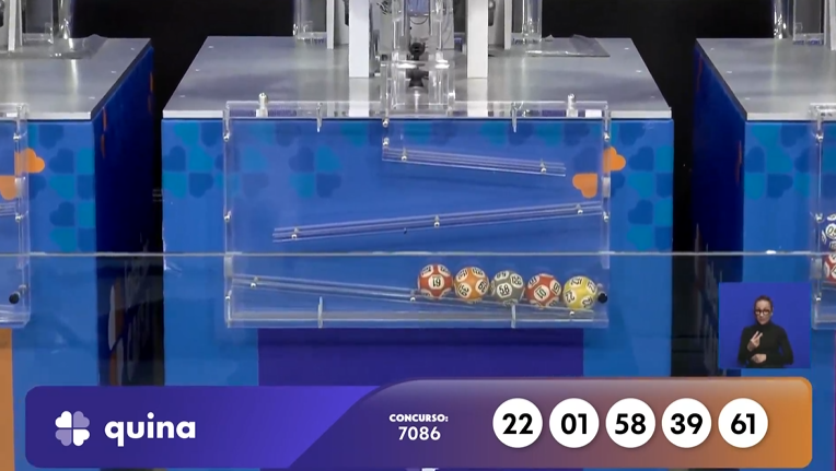 Quina hoje, concurso 7086: confira o resultado sorteado nesta quinta (6)