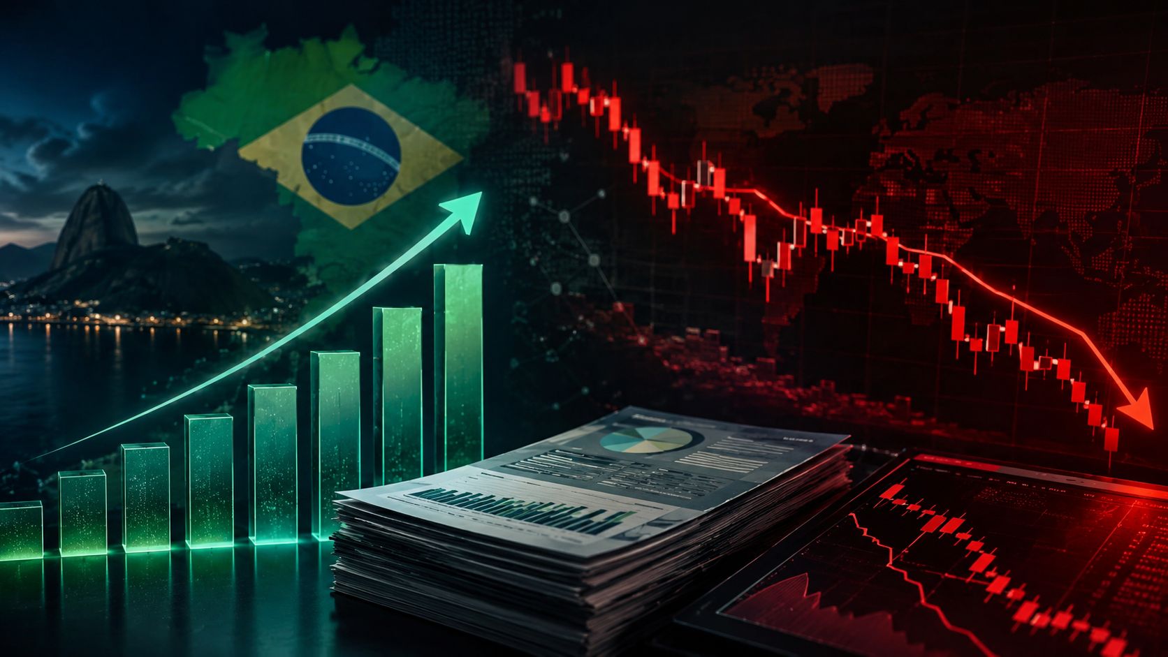 Temporada de Resultados e balanços. Imagem gerada com uso de IA