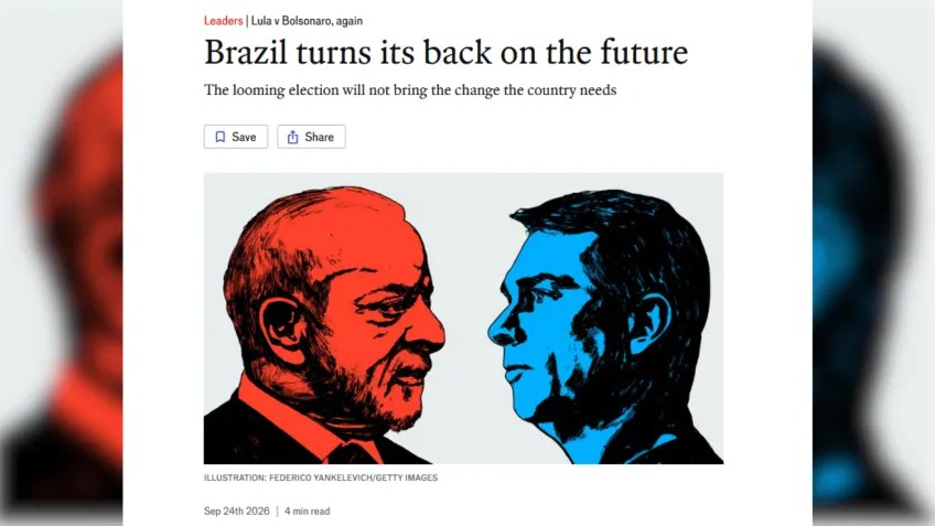 The Economist chama disputa entre Lula e Flávio de “sombria” e critica os dois
