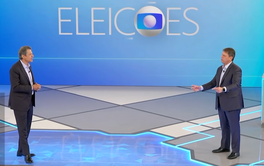 Com menções a Lula e Flávio, Tarcísio e Haddad nacionalizam o debate em SP