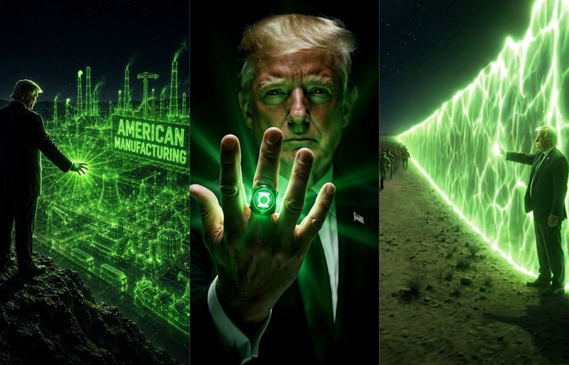 Trump vira Lanterna Verde em vídeo de IA publicado pela Casa Branca