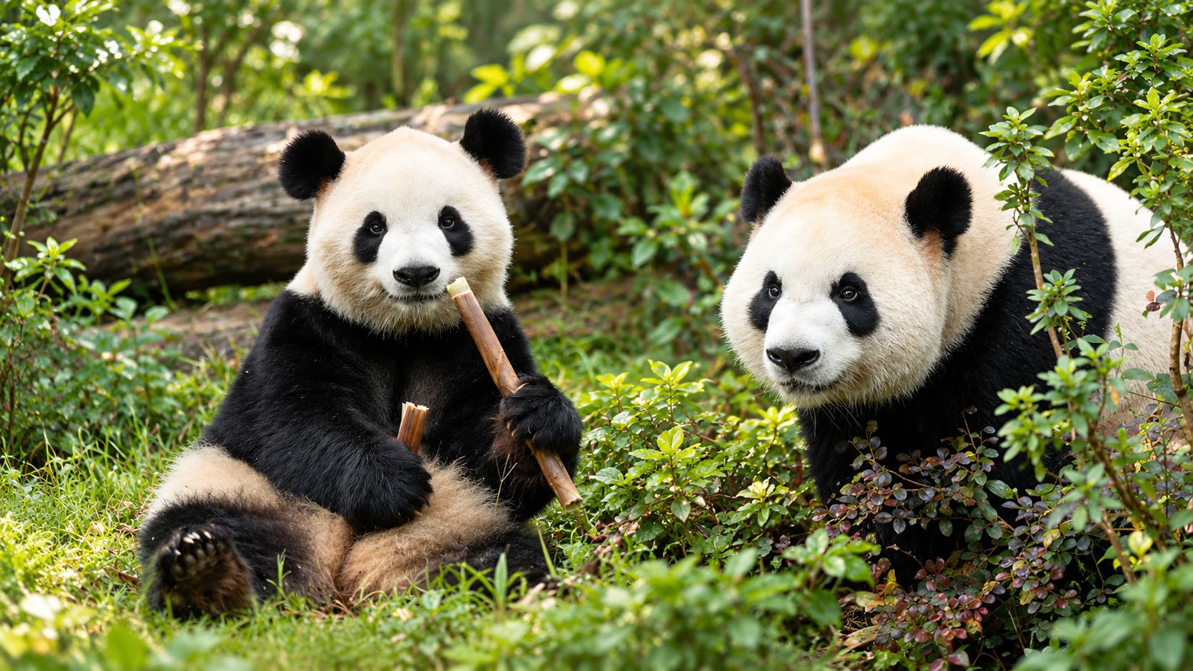 Panda-mania de volta: Ping Ping e Fu Shuang chegam a Atlanta (EUA)