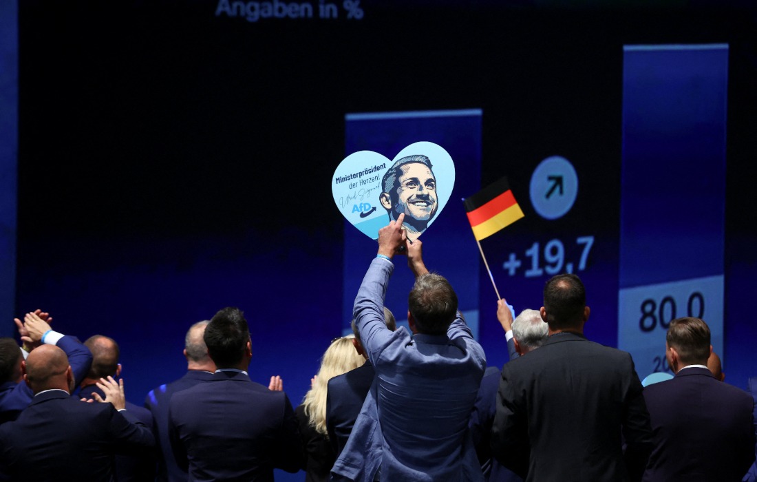 Partido de extrema direita da Alemanha tem vitória histórica em eleição estadual