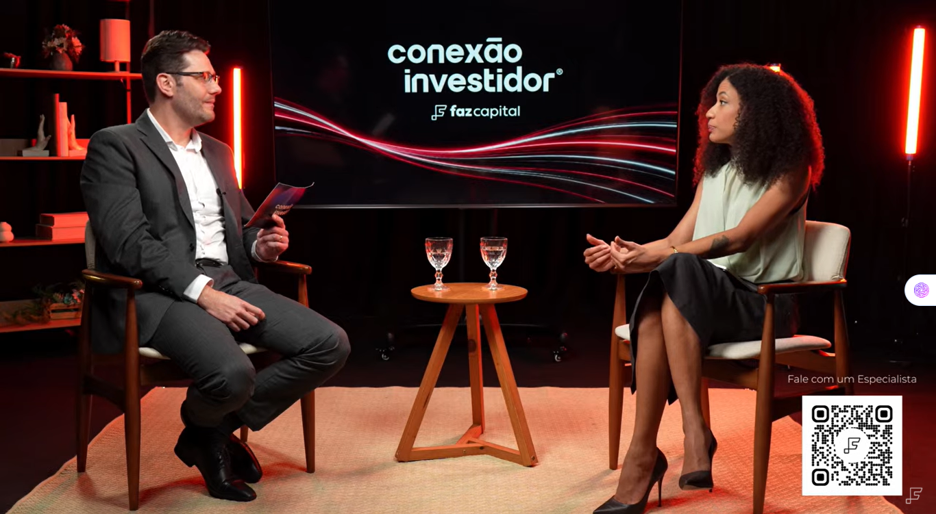 Clara Sodré, analista de fundos da XP, e Alexandre Pletes, head de Renda Variável da Faz Capital
