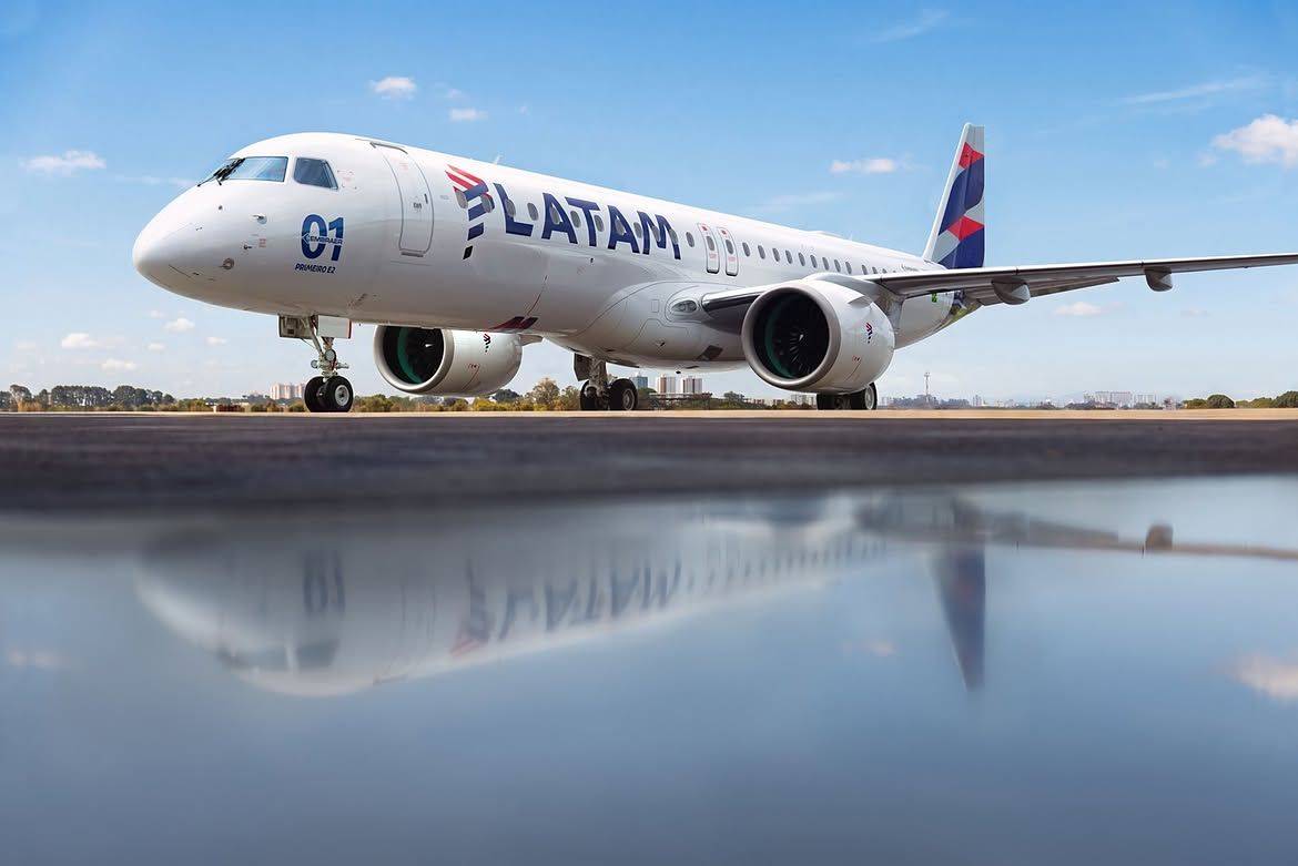 Operação dos primeiros Embraer E195-E2 pela Latam Brasil começa em novembro