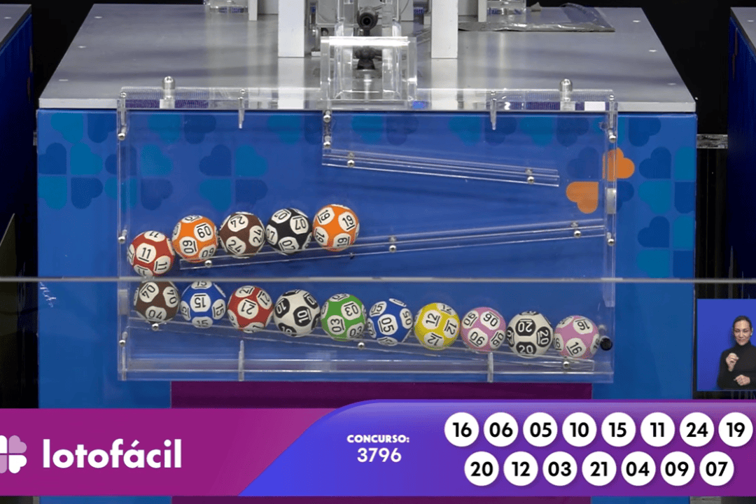 Lotofácil hoje: confira o resultado do concurso 3796 sorteado neste sábado (3)
