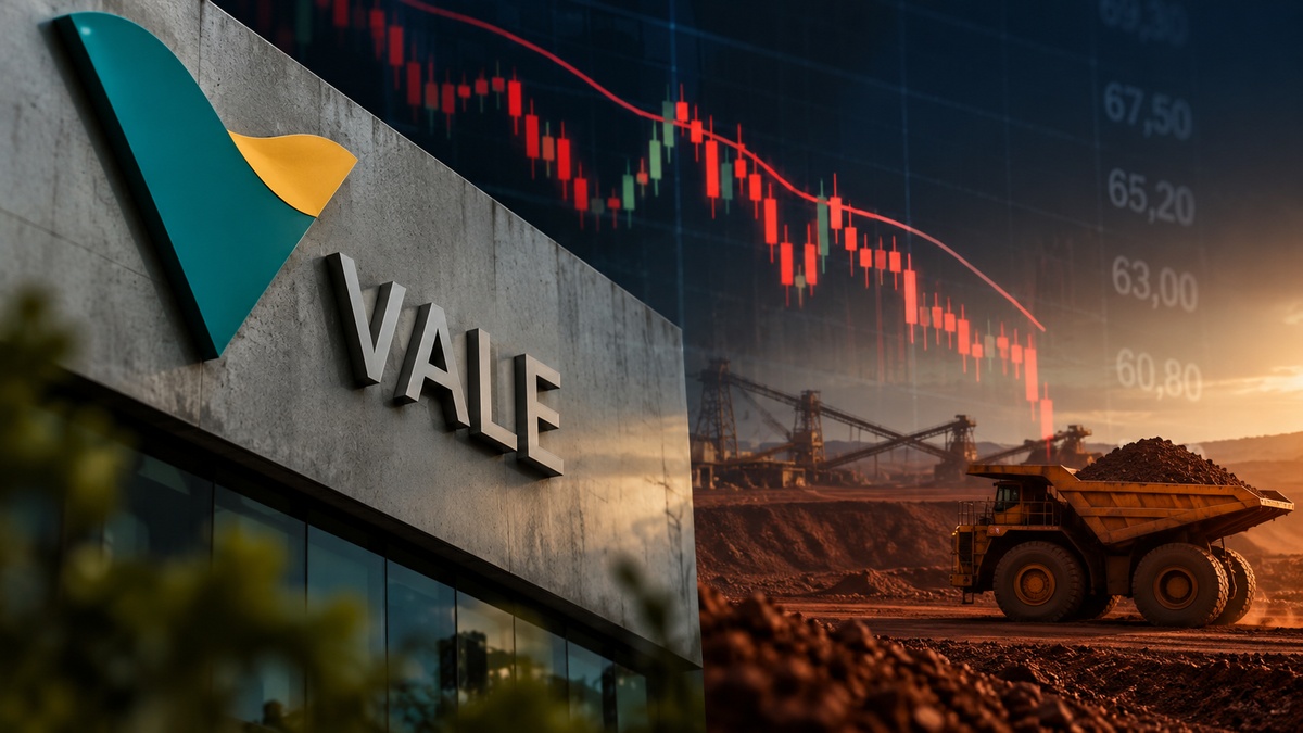 Vale (VALE3) testa suporte decisivo após queda; ação pode reagir ou cair mais?
